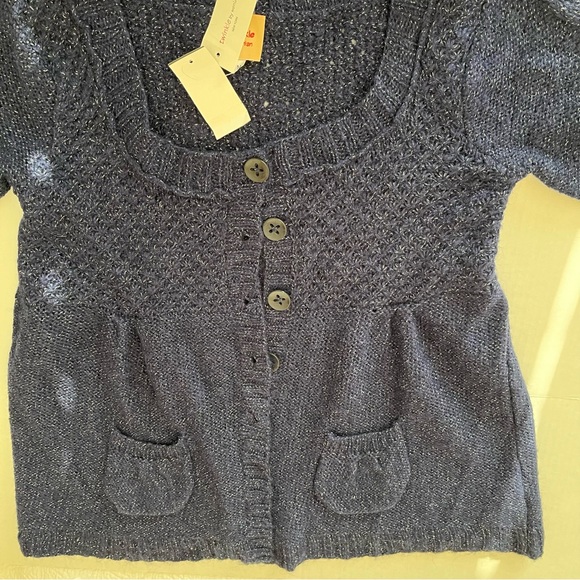 Twinkle by Wenlan Women's Button Down Cardigan, Size: M, Color: Blue - Picture 8 of 8